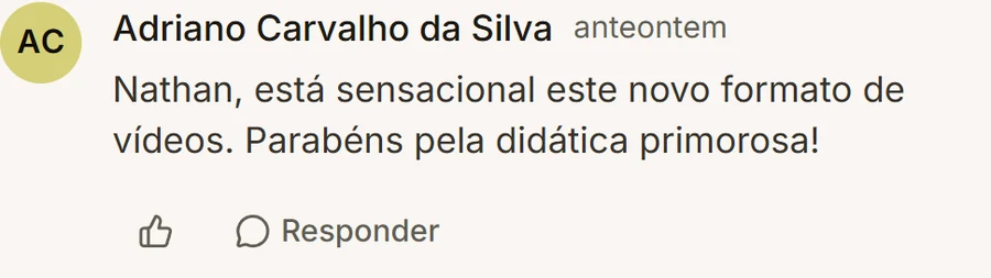 Comentário de aluno na aula O que é uma LLM
