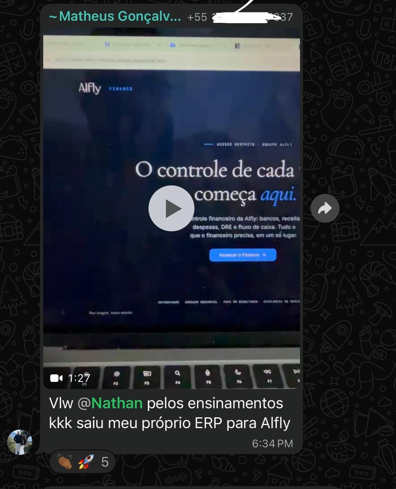 Sistema Alfly Finance, do setor de Financeiro