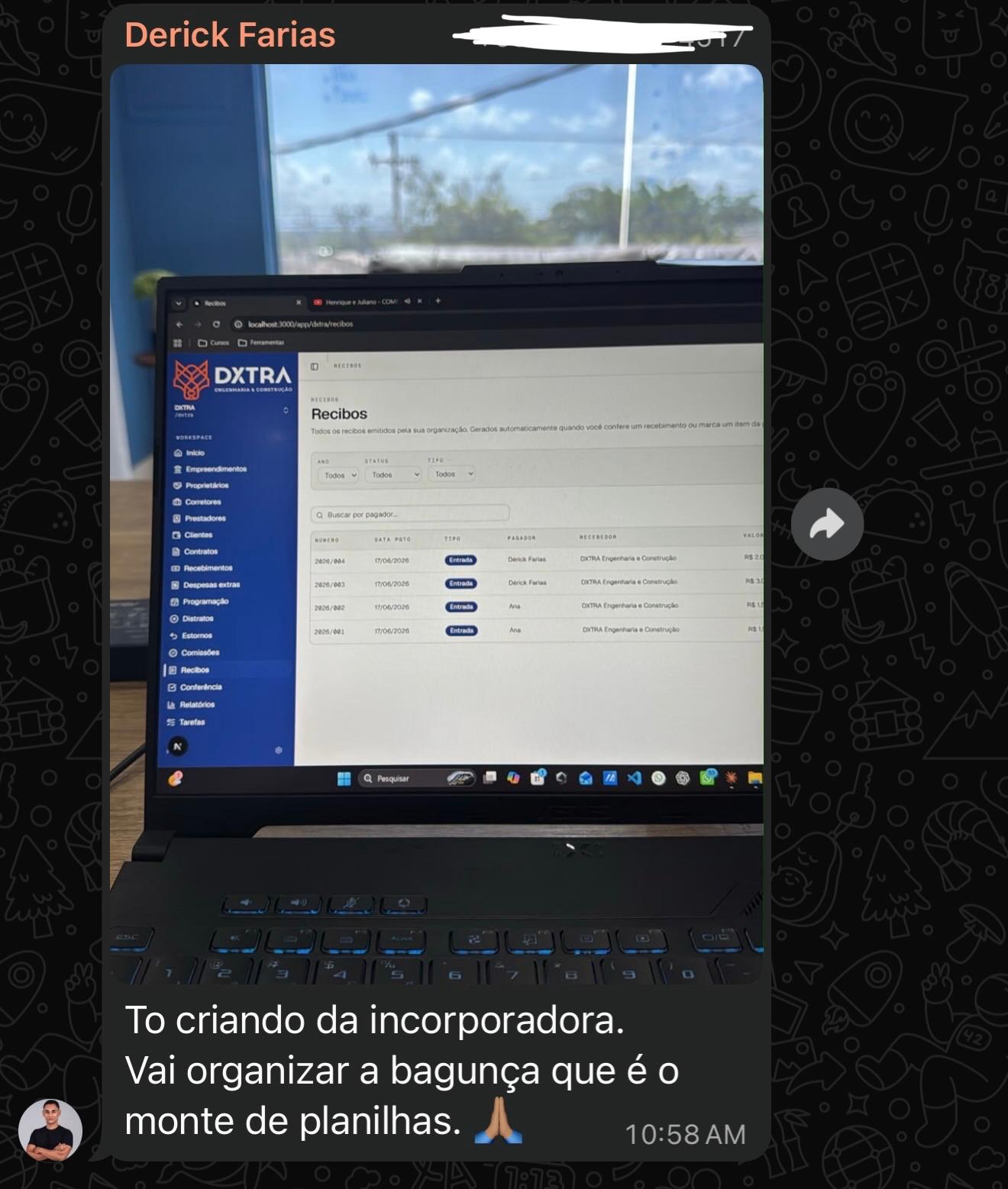 Sistema DXTRA, do setor de Incorporadora